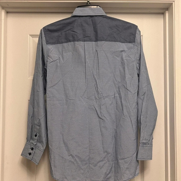 Sovereign Code Big Boys Blue Gray Button Down Long Sleeve Shirt Size XL - Picture 4 of 6